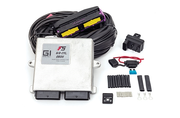 GASITALY ECU SET 6 - 8 CYL. F5 OBDII